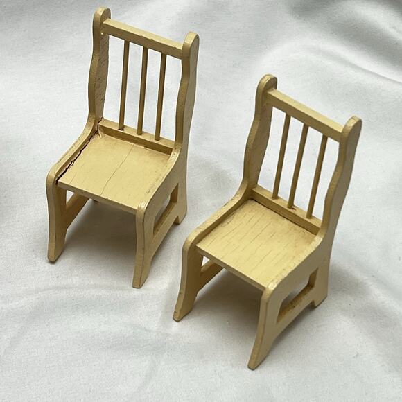 Dollhouse Miniature Furniture Kitchen Appliances MCM Upholstered Couch Chairs - Picture 6 of 13